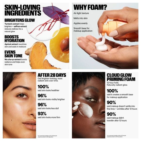 MILK MAKEUP Cloud Glow Foam Brightening Primer - Picture 5 of 7